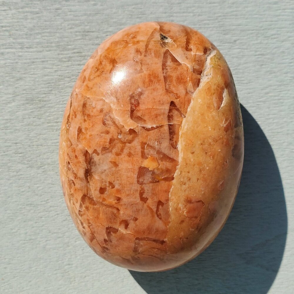 Peach Moonstone Palm Pillow (122)